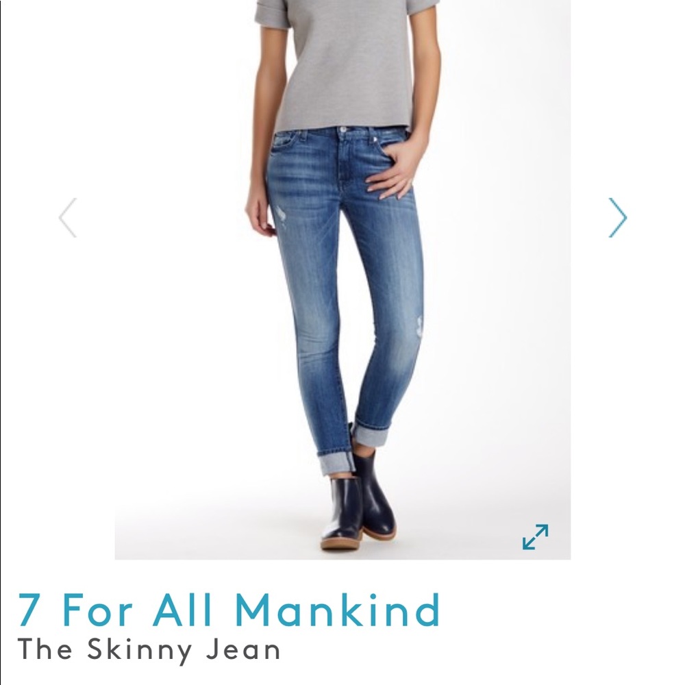 7 for all mankind skinny jeans